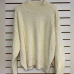 Gianni Bini GB Sweater Mock Turtle Neck Fuzzy Stretchy Soft NWT Size XL Cream Photo 0