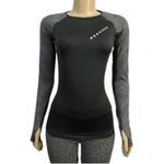 Nike  Pro Women's Training Long Sleeve Tee Pullover Thumb Holes Gray M Photo 9