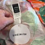 SheIn NWT  Vacay Multicolored Floral Cut Out Puff Sleeves Maxi Dress S/US 4/EU 36 Photo 7