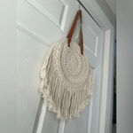 Anthropologie  Round Macrame Tote Crochet Purse BOHO VIBES ☀️☀️ Photo 4