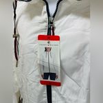 Tommy Hilfiger Women Windbreaker Rain White Hooded Jacket New Size M Photo 12