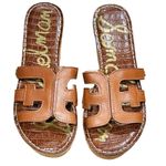 Sam Edelman  Regis Leather Cork Wedges with Round Toe Size 8 Photo 1