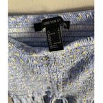Forever 21 drawstring floral smocked cami small periwinkle NWT Photo 4