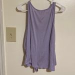 Rebellious One  L Lavender Sleeveless Tie-Front Top Photo 3