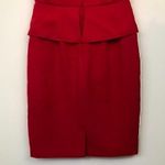 SIGNATURE LONDON STYLE Solid Bright Red Square Neck Knee Length Sheath Dress 4 Photo 9