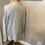 Pinch Grey w/ White Stripe Detail Long Sleeve Pullover Sweater Women’s Large Gray Photo 3