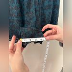 ASTR Medium Teal Black Floral Romper Tank Shorts Party NYE Lined Ruffle Photo 3