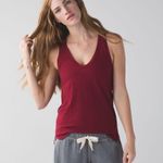 Lululemon Circadian Tank in Heathered Cranberry Pima cotton stretch yoga casual Photo 0
