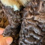 Vintage N.L. Kaplan Brown Persian Lambswool Coat with Mink Collar Photo 2