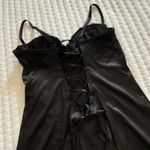 Frederick's of Hollywood Fredrick’s Of Hollywood Black Babydoll Chemise Garters Sz L Large Underwire Photo 7
