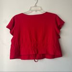 Princess Polly Jamison Reid Red Tie Front Crop Top 10 Photo 6