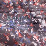 Athleta Printed Capri Leggings Side Zip Pockets Purple Pink Size L Photo 2