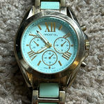 Arden B Arden‎ B women’s vintage teal/gold stainless steel bracelet watch one size Photo 0