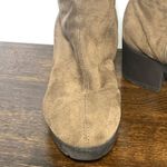 Breckelle's Faux Suede Leather Zip Closure Block Heeled Boots Size Brown 8M Photo 8