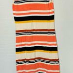 RONNY KOBO Latice Rustic Red Pink Striped Sleeveless Beach Midi Dress Size XL Photo 2