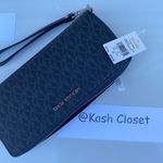 Michael Kors Black Travel Continental Wristlet Wallet Photo 5