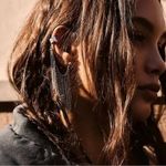 Free People Breakfast Club Ear Cuff Silver Fringe Western Bohemian Grunge Punk Photo 4