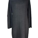 Tommy Hilfiger Grey Turtleneck Long Sleeve Ribbed Sweater Dress Photo 0