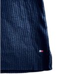 Tommy Hilfiger  Ribbed Top Women's Navy Red Lace Up V Neck Preppy Sporty Size XL Photo 4