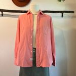 Frank & Eileen Italian Woven Cotton Women's Pink Herringbone Shirt Size XS Photo 11