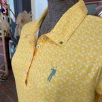 William Murray Martinis & Mowers Yellow Stretch Classic Polo Dress Sz M 💚🎀 Size M Photo 3