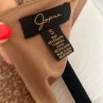 Japna  Dress Animal Print Beige V-Neck Lined Mini Photo 2