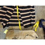 Caroline Constas Dress Womens Small Stripe Ribbed Knit Midi Crochet Trim Shirt Photo 13