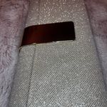 Rsvp  Cream Clutch with Metallic Closure Photo 4