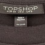 Topshop T7 Y2K VTG Black Ruffle Eyelet Bell Sleeve T Shirt Top Boho Photo 1