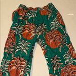Nicole Miller  New York Tropical Print Wide-Leg Pants Small Photo 4