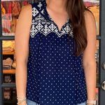 NWT MINE Embroidered Muscle Tank Photo 0