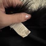 Victoria's Secret Vintage  Satin Feather Lingerie Set Sz L Black Robe & Bodysuit Photo 2