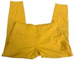 Zyia Active Mustard Yellow Mesh Panel Crop Leggings Size 6-8 Athleisure Yoga Photo 1