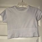 American Eagle Arie White Athletic Crop Top  Photo 0
