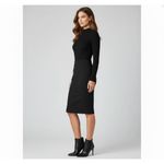 Catherine Malandrino NWT Ponte Lace Up Side Pencil Skirt in Noir Black L $245 Photo 2