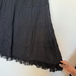 Vintage Y2K Black Tiered Peasant Maxi Skirt Photo 4