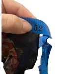 Echo Vintage Silk Geometric Print Scarf Black Rust Gold 52x11.5 Photo 4