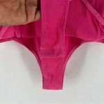 Lulus  Vibrant Pink Stretch‎ Ribbed Sleeveless Wired Bra Thong Bodysuit NWT XL Photo 6