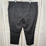Isaac Mizrahi LIVE! Women's Plus Size Black Floral Jacquard Pants-28W Photo 1