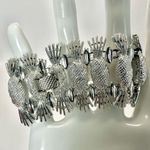 Sarah Coventry silver tone vintage pineapple bracelet in original box Photo 8