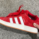 Adidas  Campus 00s Red Suede Sneakers White Stripes Photo 0