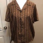 Liz Baker Vintage  Essentials Button Up Blouse Size Medium Photo 0
