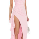 Lucy in the Sky  Dress Pink Maxi Ruffle Photo 0