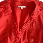 Under Skies  Women Blouse Size Medium V-Neck Rolled Tab 3/4 sleeve Top Tees Photo 4