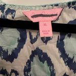 Lilly Pulitzer  Sleeveless Lauren Top in White and Blue Hook You In Size XL Photo 2