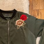 West Kei  Jacket Womens Large Embroidered Flower Long Sleeve Zip Front‎ Light Photo 1