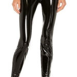 7 For All Mankind ‎ Liquid PU Latex Leggings Black XS Photo 0