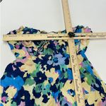 Nicholas Dress Womens 2 Blue Yellow Pink‎ Simie Floral Sweetheart Mini Strapless Photo 9