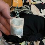 Kona Sol  Womens Small 4 6 Orange Black Tropical Floral Hawaii Strapless Swim Top Photo 6