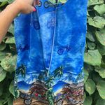 Ky’s Hawaii cotton tank sundress beach motorcycle biker size large dress Green Photo 8